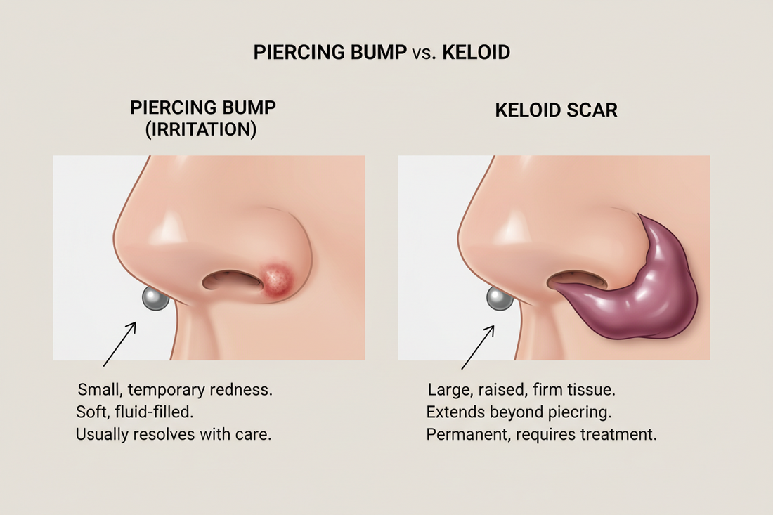 Piercing Bump vs Keloid: How to Tell the Difference