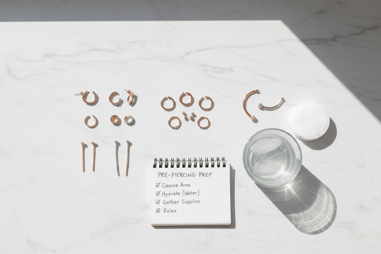 Pre-Piercing Checklist: What to Know &amp; How to Prepare Before Your Appointment - QIAO Crystal