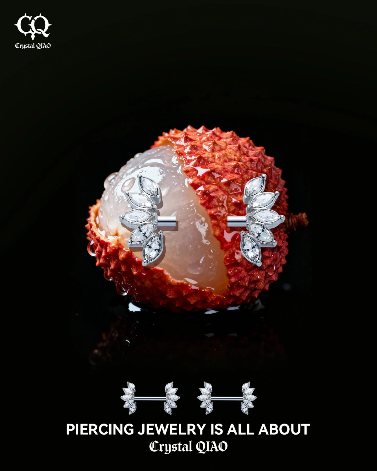 Nipple Barbells - QIAO Crystal
