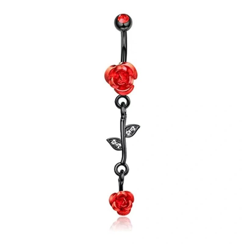 12PCS Belly Button Ring 14G Belly Rings Surgical Stainless Steel Navel Rings Belly Button - QIAO Crystal我的商店QIAO Crystal