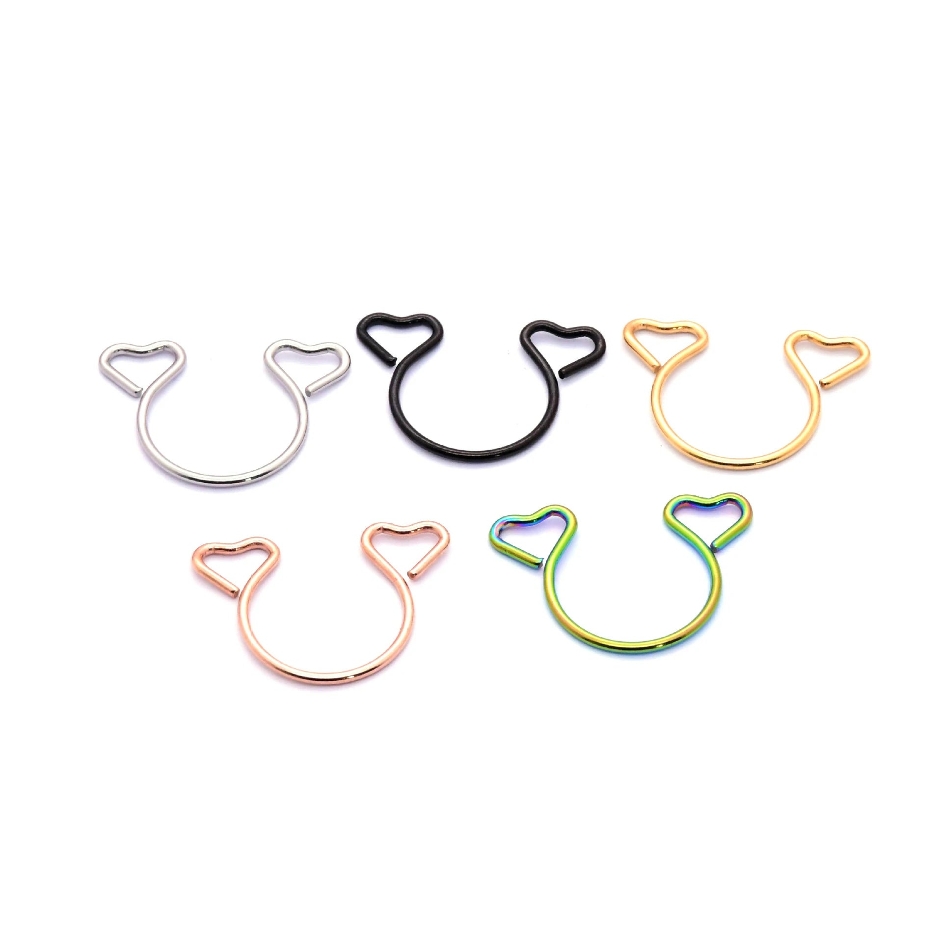 14G Heart Love Heart Nipple rings Barbell Bar Piercing Nipple Shield Sexy