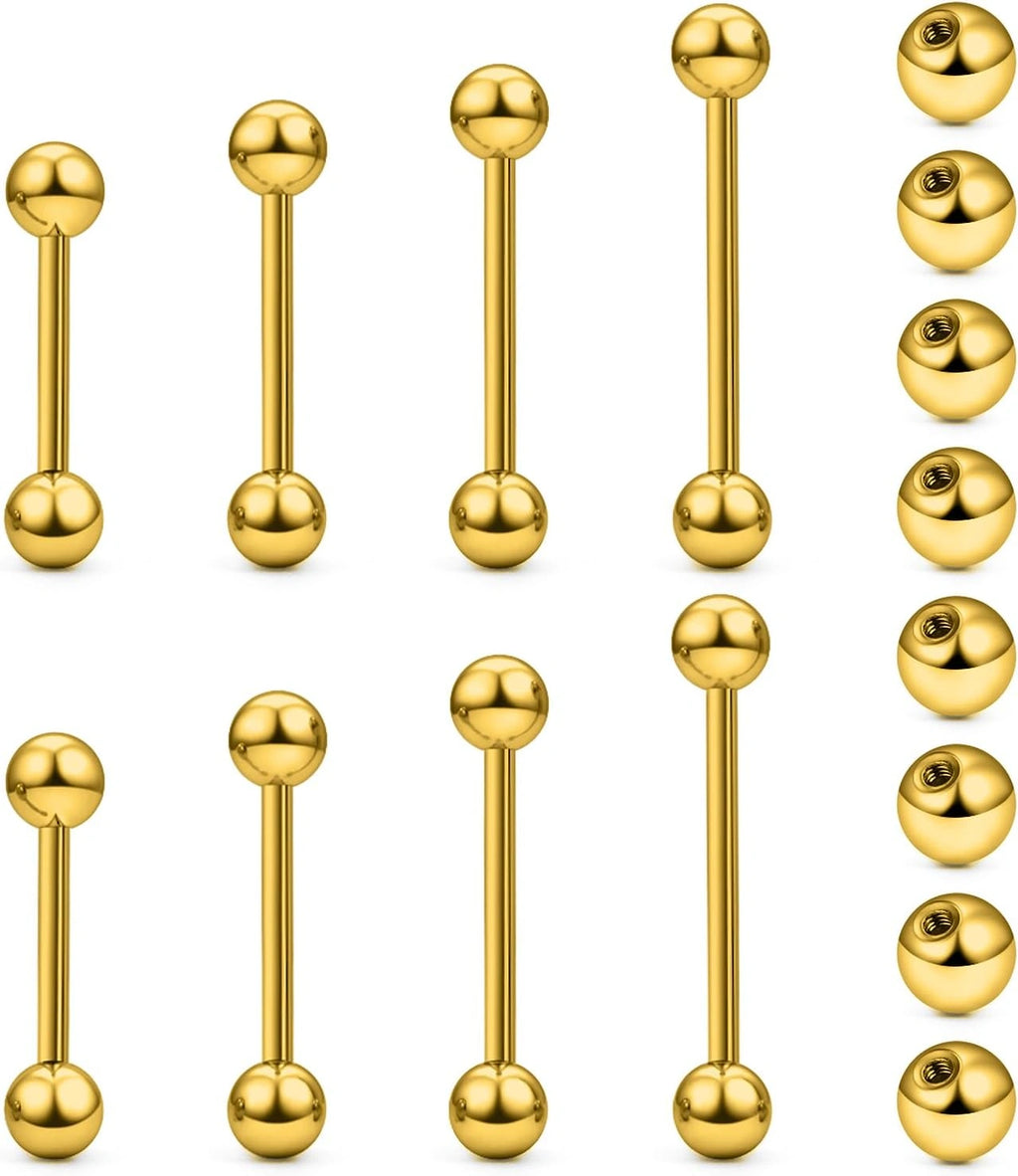 14g-16g-nipple-tongue-rings-stainless-steel-straight-barbells-piercing-jewelry-short-long-bar-silver-black-gold-bridge-piercings-for-women-men-12mm-14mm-16mm-8pcs
