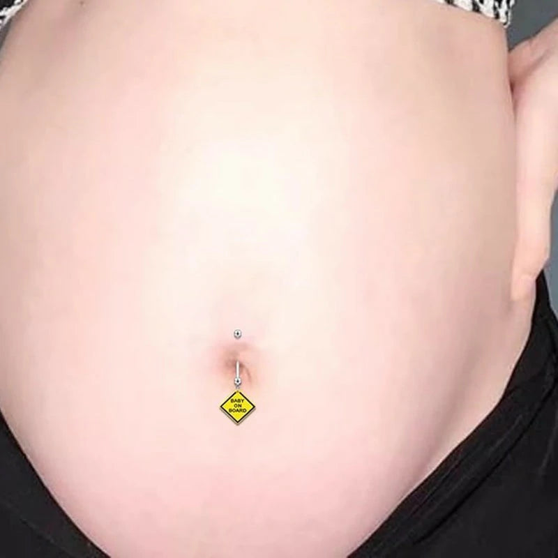 14G Pregnancy Belly Button Rings with Replacement Balls Flexible Bioplast Sport Maternity Belly Ring Retainer
