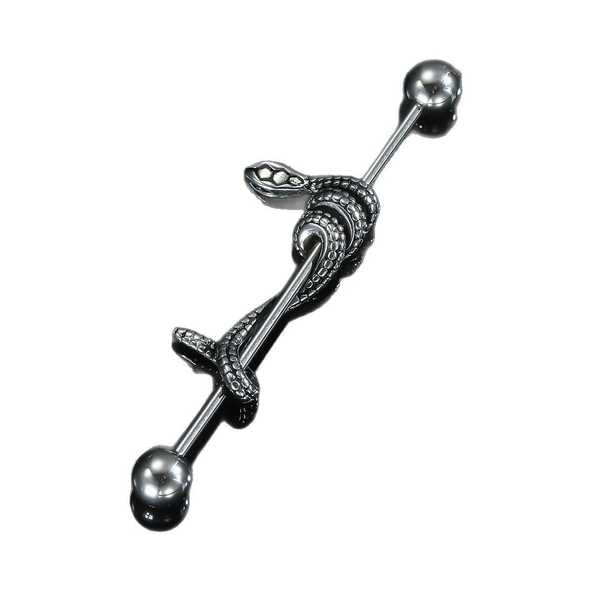 14g Industrial Barbell Surgical Steel Cartilage Earrings CZ Industrial Earring Crystal Industrail Piercing 1 1/2"(38mm) Bar