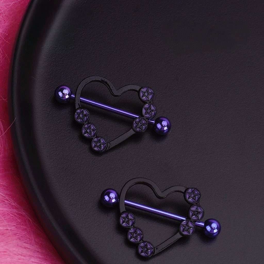 16G 14G Nipple Piercing Jewelry Tongue Rings Hypoallergenic Surgical Steel Screw Nipple Tongue Shield Ring