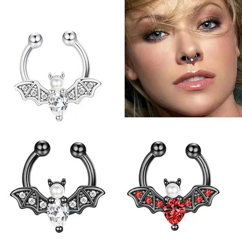 16G Bat Industrial Barbell Earrings for Women Men Stainless Steel Cartilage