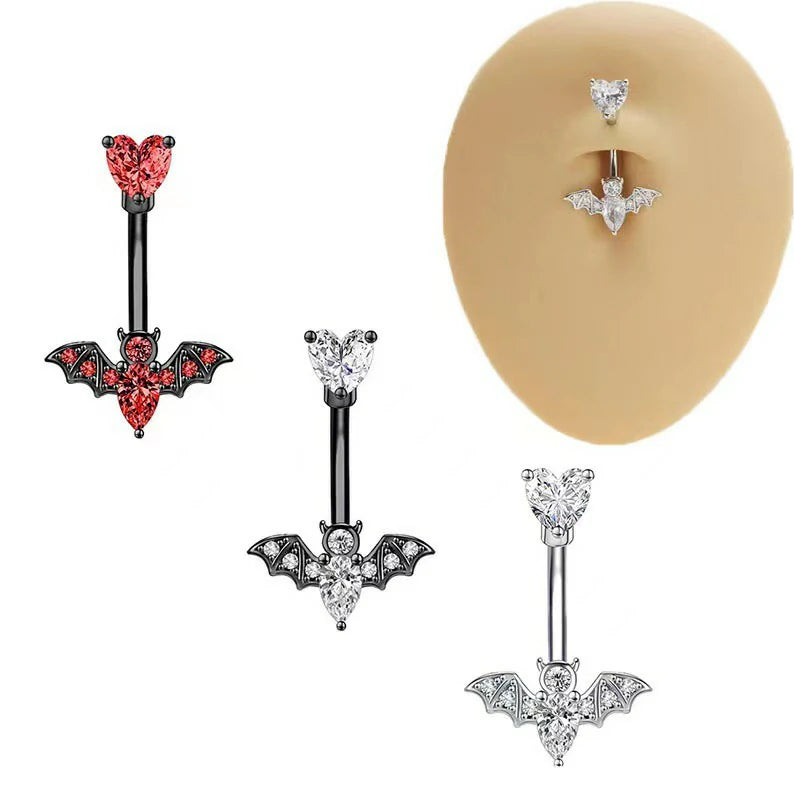 16G Bat Industrial Barbell Earrings for Women Men Stainless Steel Cartilage