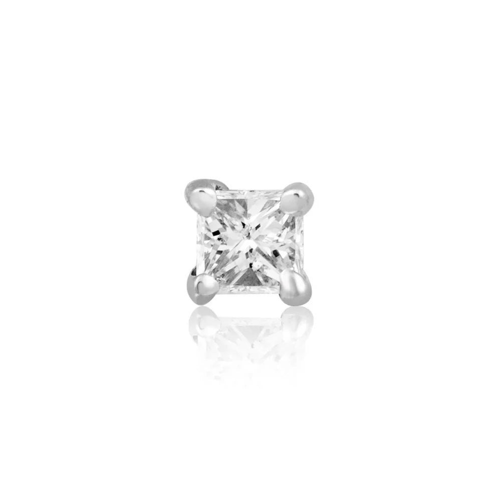 16G Stainless Steel CZ Labret Monroe Lip Rings Conch Helix Tragus Cartilage Flat Back Earrings Studs
