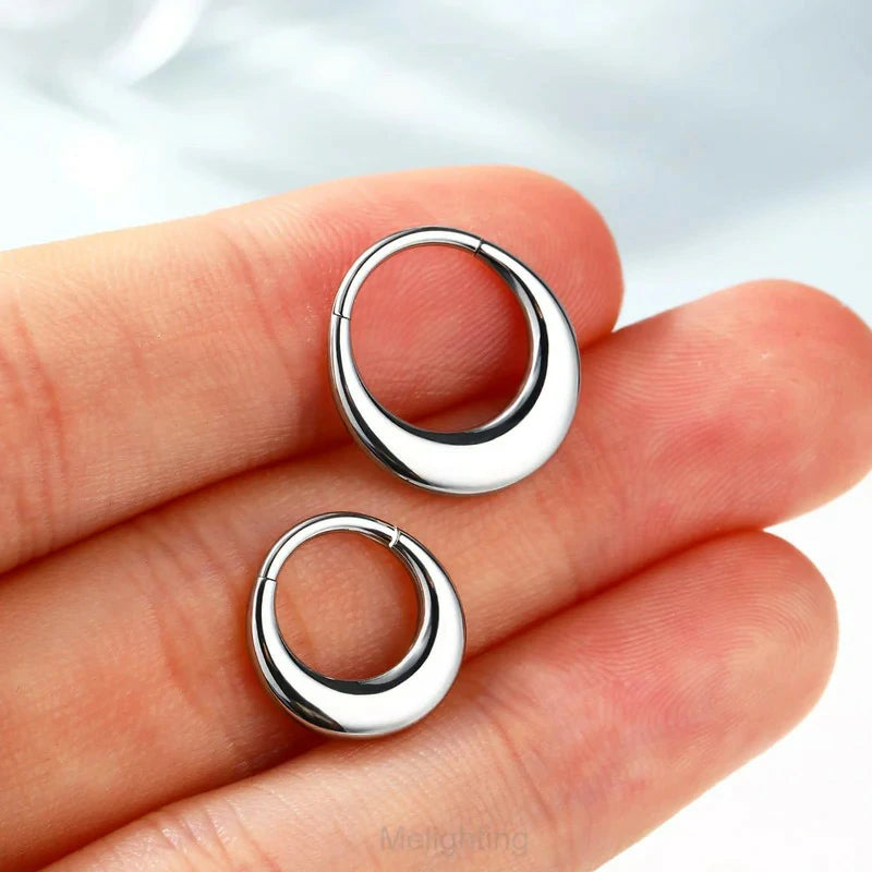 16G Stainless Steel 316L Septum Jewelry Clicker Cartilage Earring Hinged Septum Ring Hoop