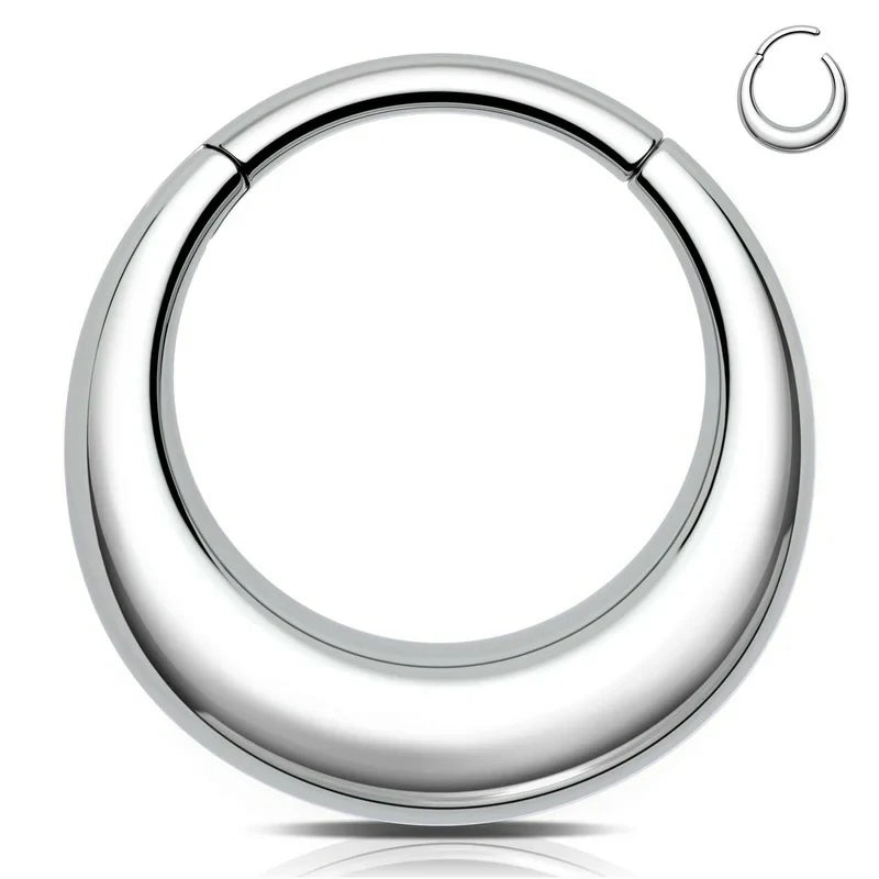 16G Stainless Steel 316L Septum Jewelry Clicker Cartilage Earring Hinged Septum Ring Hoop