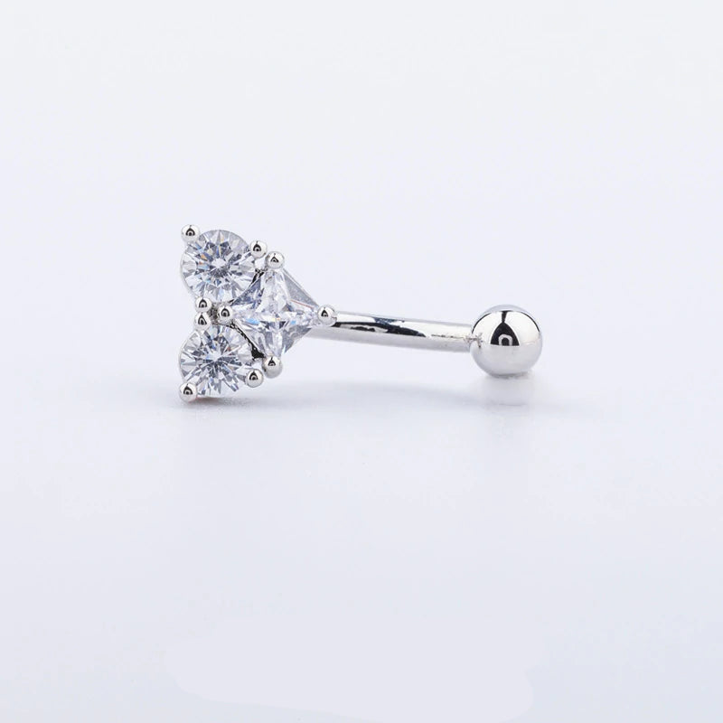 16g Rook Piercing Jewelry Gold Silver Eyebrow Rings Curved Barbell Daith Earrings