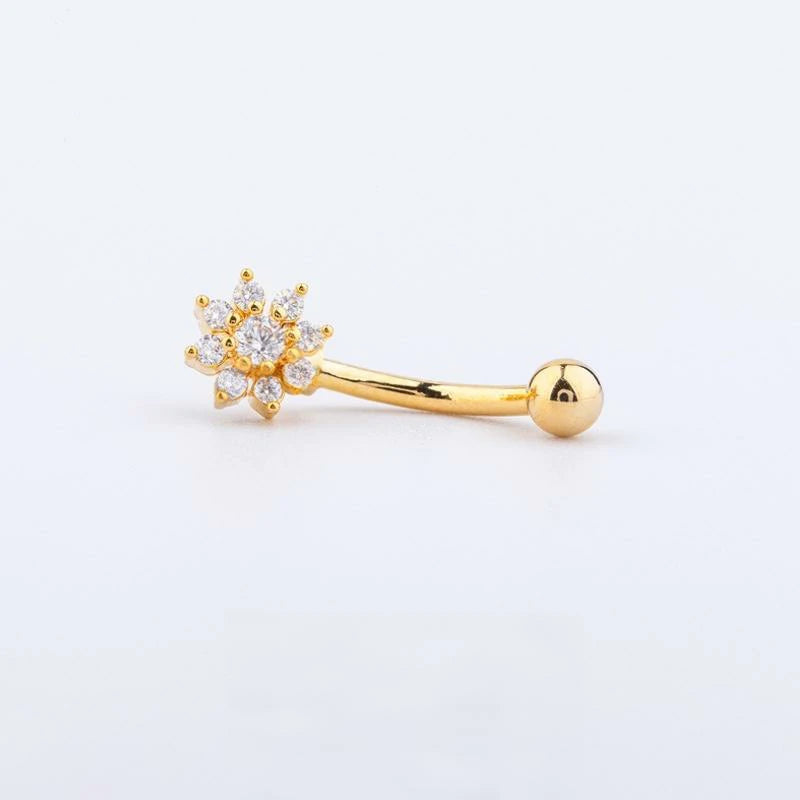 16g Rook Piercing Jewelry Gold Silver Eyebrow Rings Curved Barbell Daith Earrings
