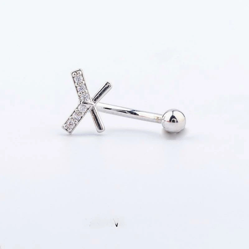 16g Rook Piercing Jewelry Gold Silver Eyebrow Rings Curved Barbell Daith Earrings