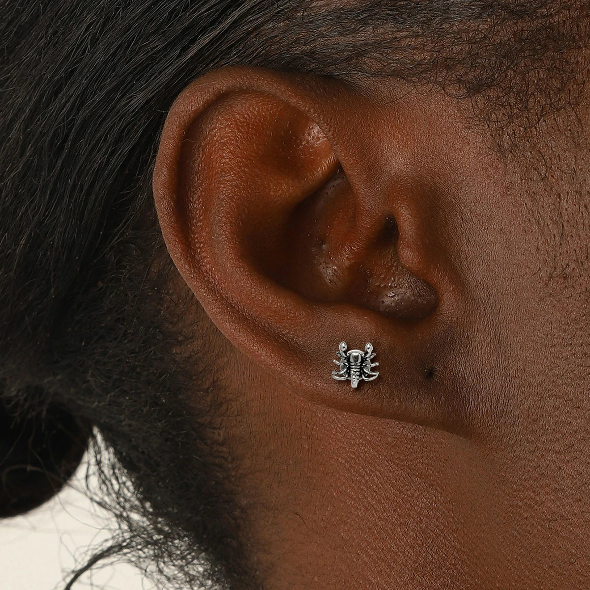 1PC Halloween Spider Piercing Jewelry for Conch Helix Flat Labret