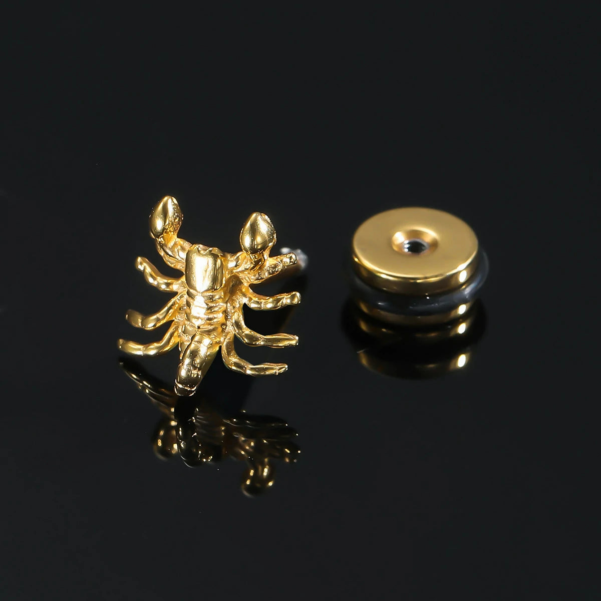 1PC Halloween Spider Piercing Jewelry for Conch Helix Flat Labret