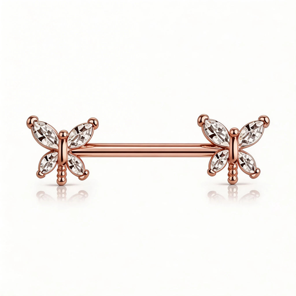 14G Nipple Rings G23 Titanium Internally Threaded Nipple Barbells 12mm-18mm Bridge Piercing Straight Nipple Bar