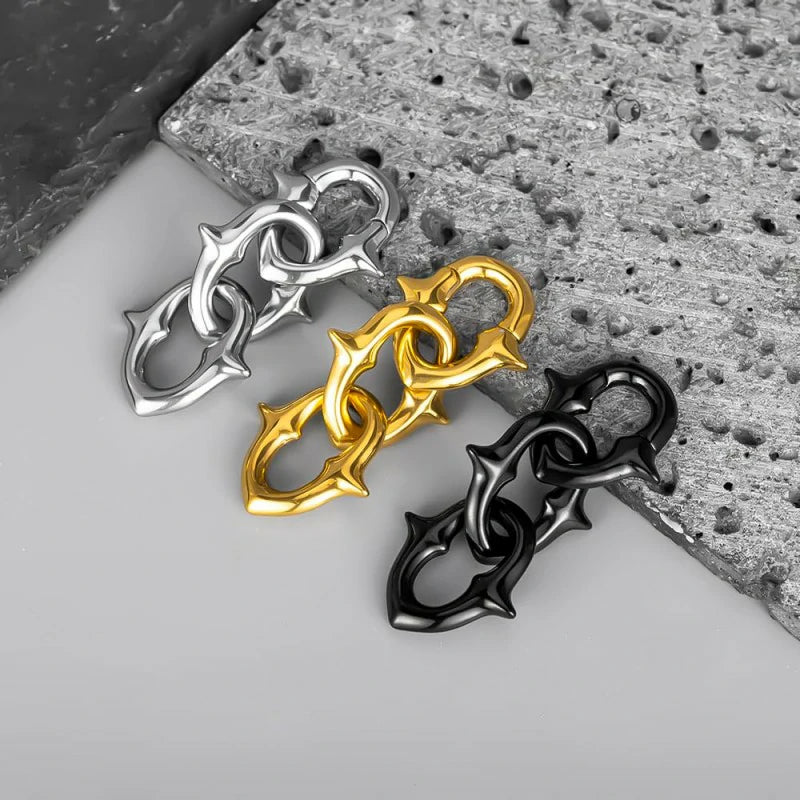 2PCS Ear Weights for Stretched Ears Gauges Stainless Steel Dangle Gauge