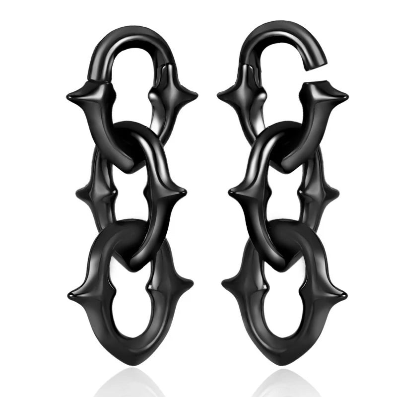 2PCS Ear Weights for Stretched Ears Gauges Stainless Steel Dangle Gauge