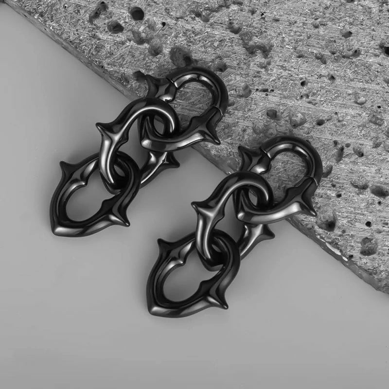 2PCS Ear Weights for Stretched Ears Gauges Stainless Steel Dangle Gauge