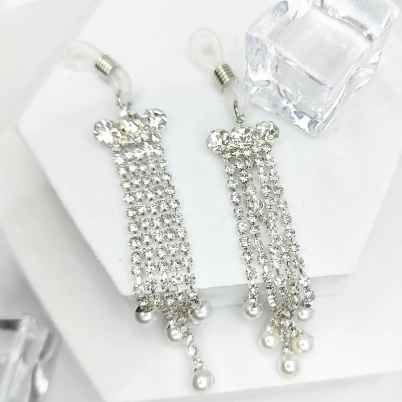 2Pcs Bow with Tassel Fake Nipple Rings Non-Piercing Dangle Nipple Ring