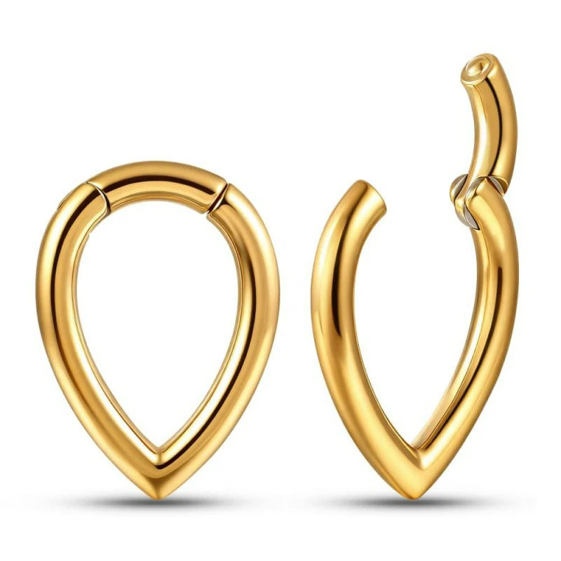2Pcs Surgical Steel Ear Hangers Weights Gauges for Ears