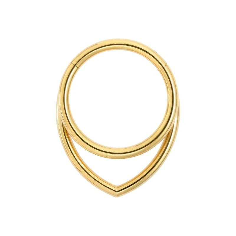 16G Titanium Septum Rings Double Septum Jewelry Daith Piercing Jewelry