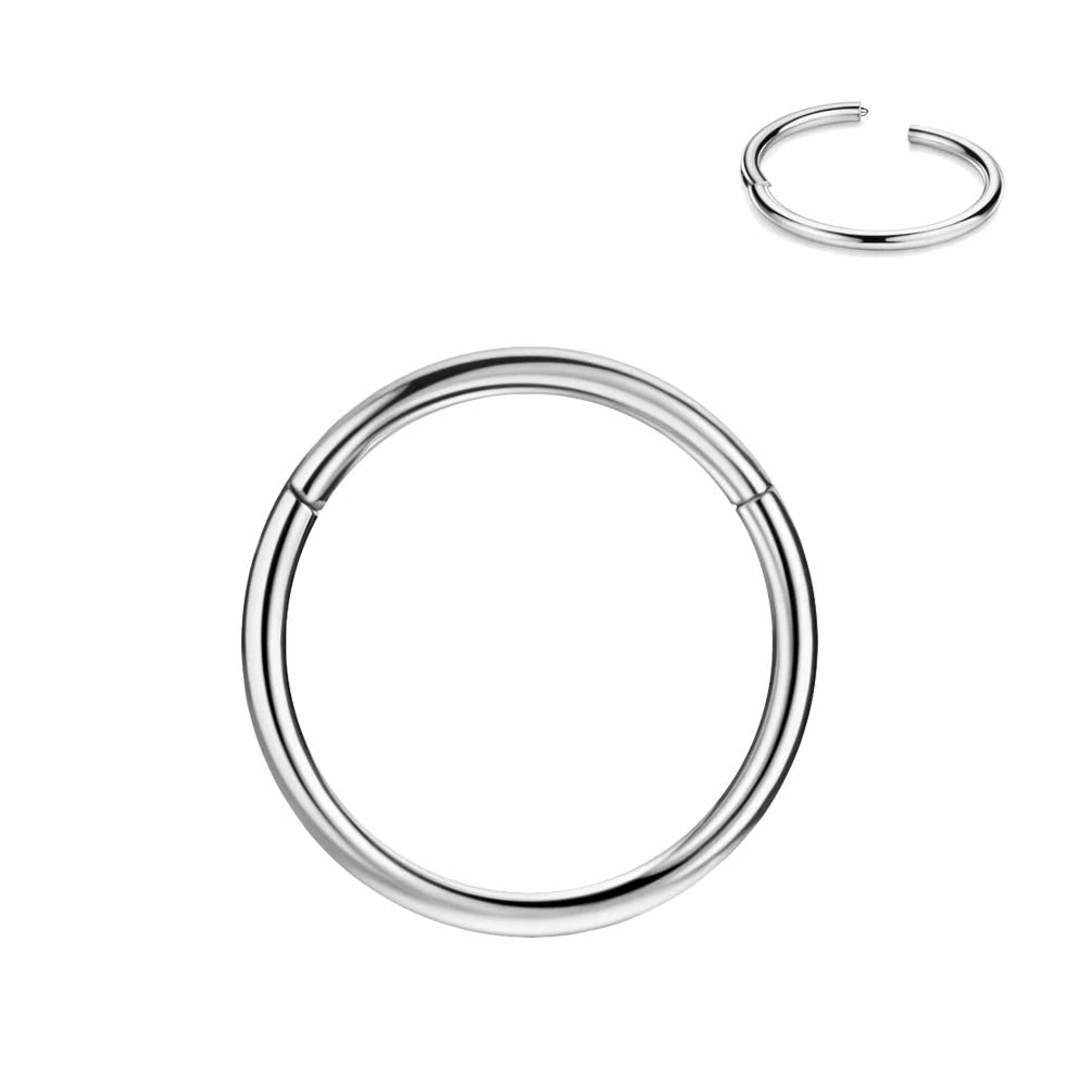 316L Surgical Steel Hinged Nose Rings Hoop Septum Cartilage Helix Daith Tragus Rook