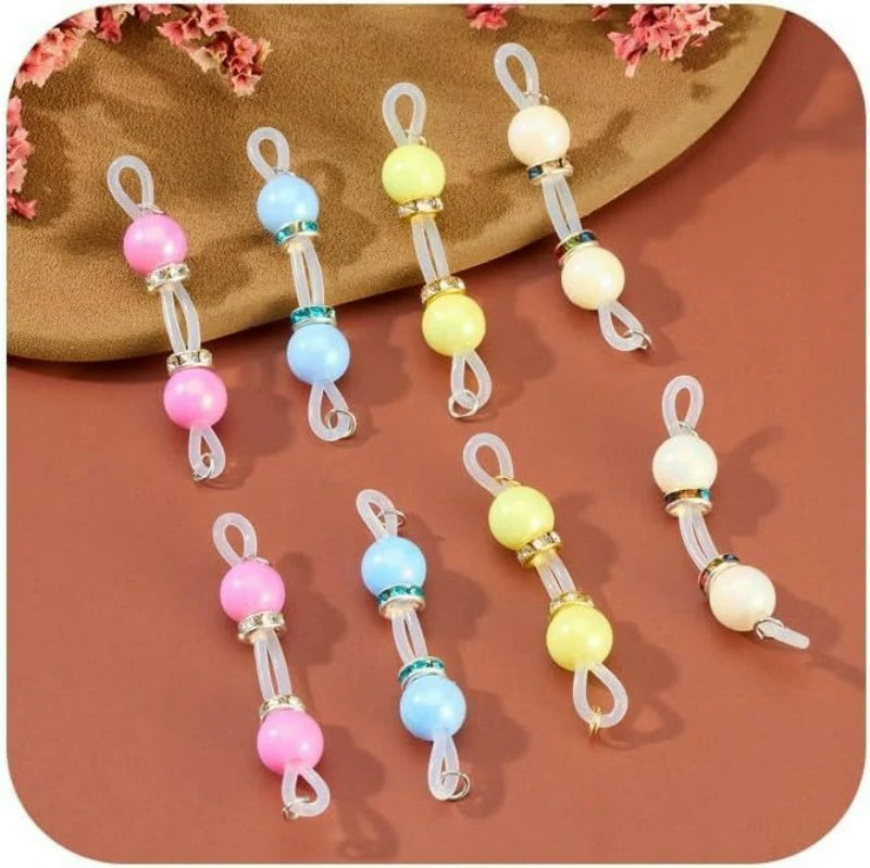 8mm Silicone Multicolor Beads and Barbells Comfortable Handmade Fake Nipple Rings