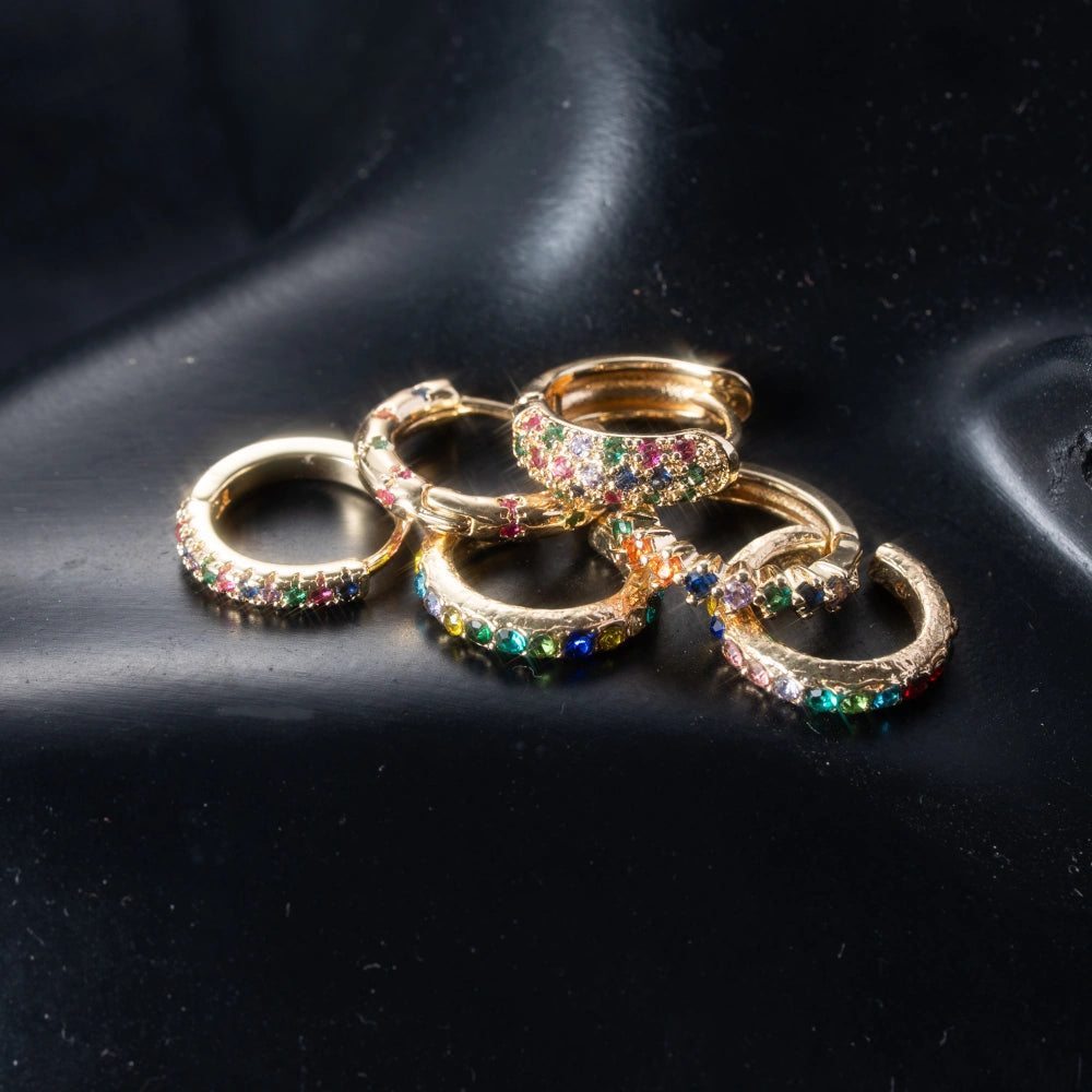 7-Piece Gold Plated Earrings Set – Your Everyday Style Essentials