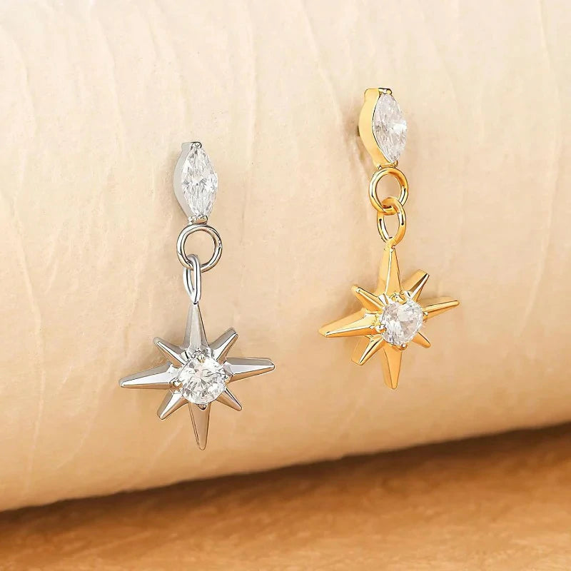 1PC Flatback Stud Earrings for Tragus Helix Conch Flat