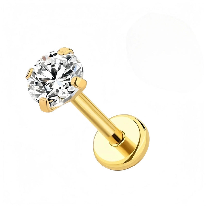 ASTM F136 Titanium Piercing Jewelry Stud for Helix Tragus Conch Cartilage Earrings Stud