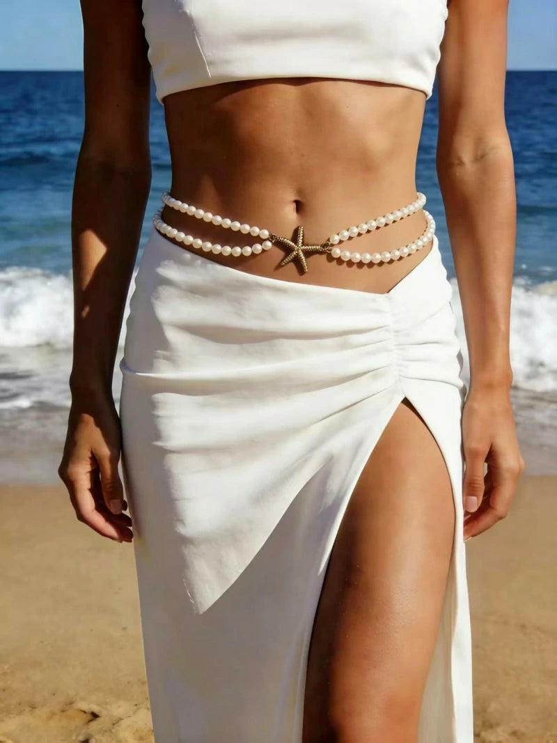 Adjustable Layered Bikini Body Chain Belly Jewelry for Beach Summer Festival