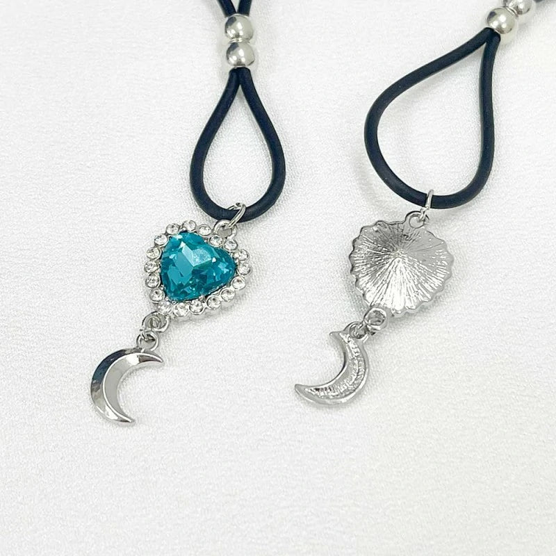 CZ Heart Non Piercing Nipple Rings Nipple Noose Fake Nipplerings Adjustable Nipple