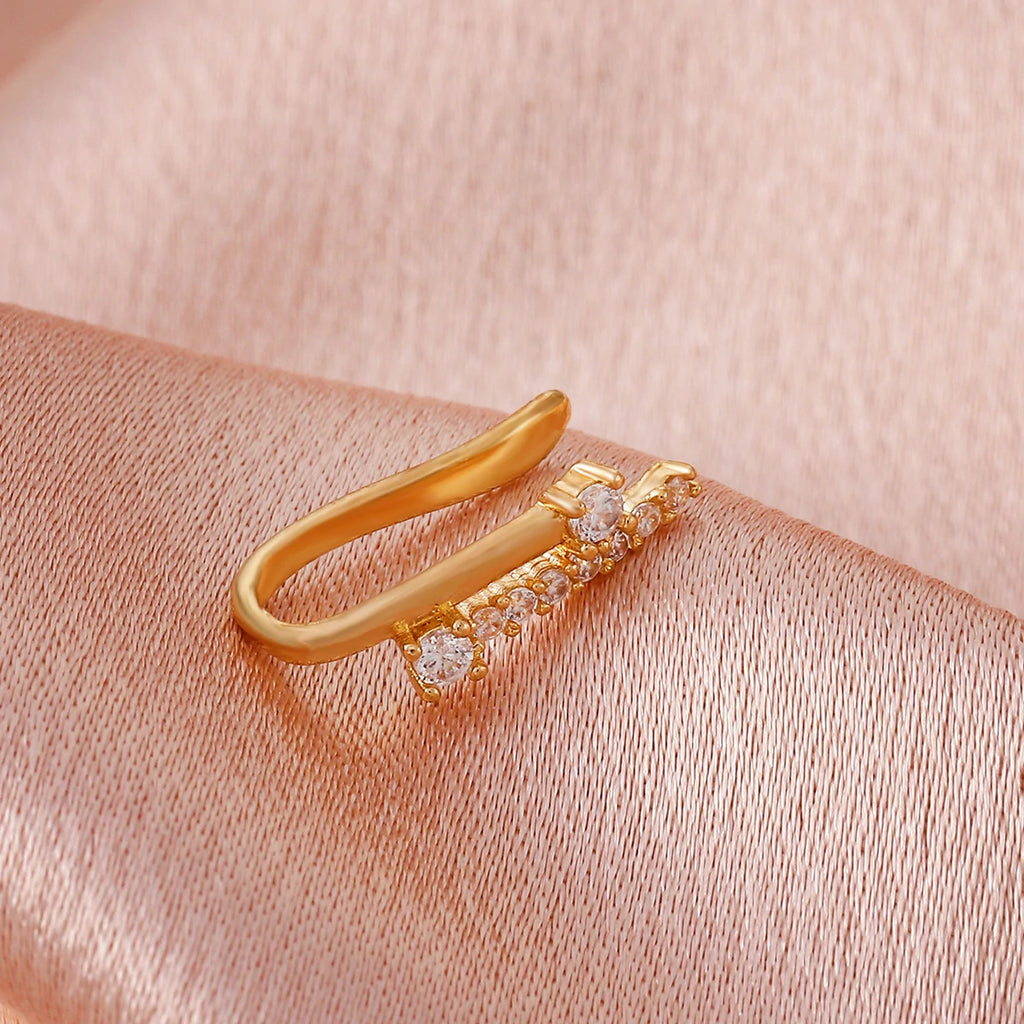 Clip On Cartilage Hoop Earring Fake Nose Ring Fake Septum Fake Lip Rings Fake Septum Piercing