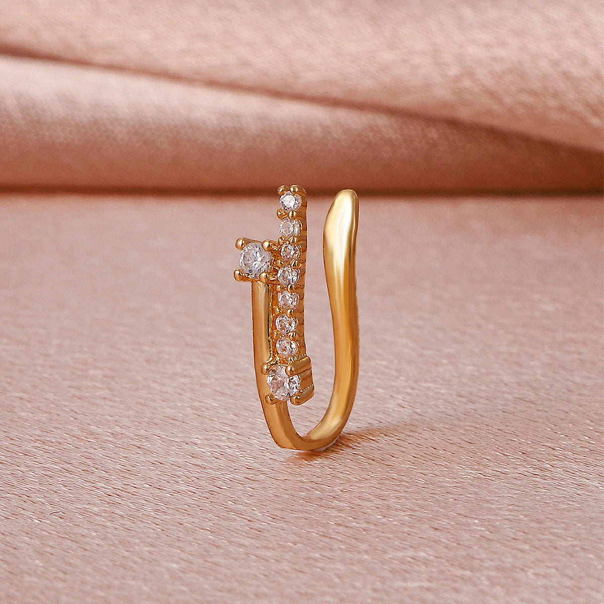 Clip On Cartilage Hoop Earring Fake Nose Ring Fake Septum Fake Lip Rings Fake Septum Piercing