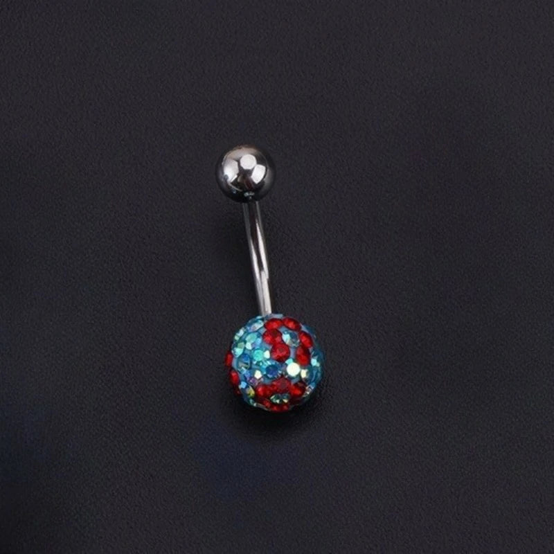 Surgical Stainless Steel Cute Bow Butterfly Heart Flower Dangling Belly Button Piercing