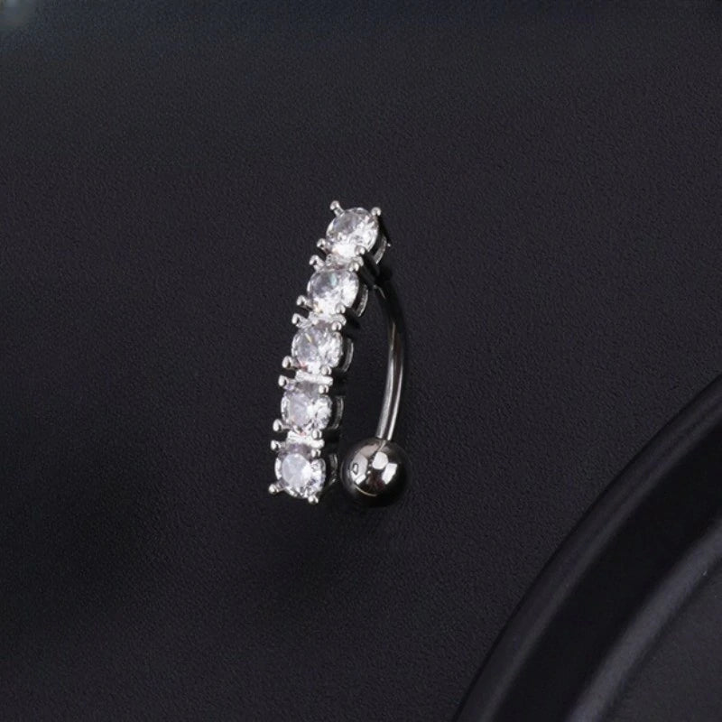 Surgical Stainless Steel Cute Bow Butterfly Heart Flower Dangling Belly Button Piercing