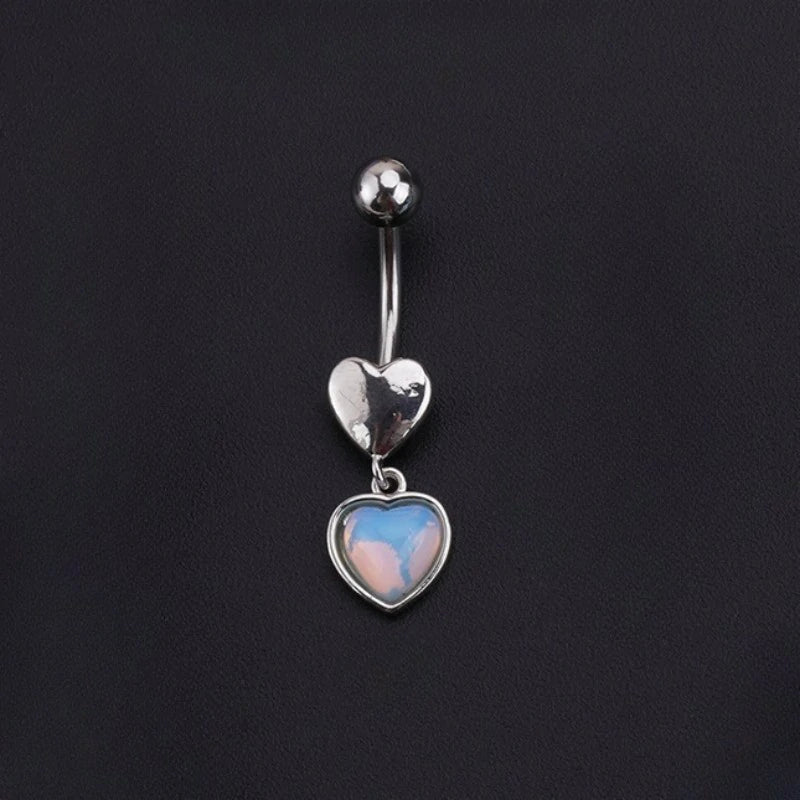 Surgical Stainless Steel Cute Bow Butterfly Heart Flower Dangling Belly Button Piercing