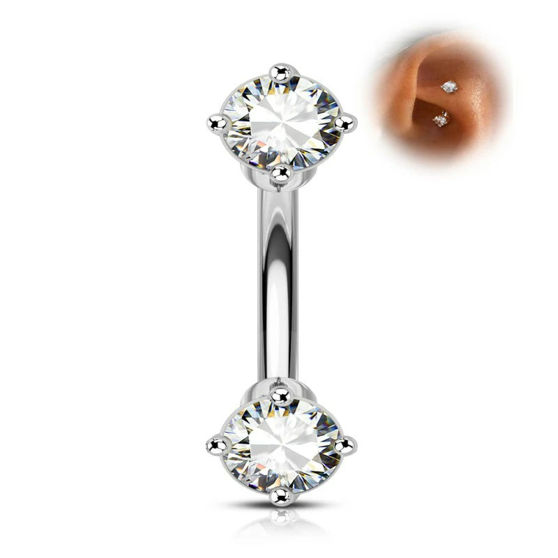 Cute Christmas Rook Piercing Jewelry 16g Rook Earring Xmas Eyebrow Ring