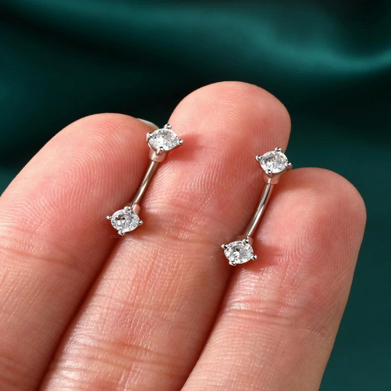 Cute Christmas Rook Piercing Jewelry 16g Rook Earring Xmas Eyebrow Ring