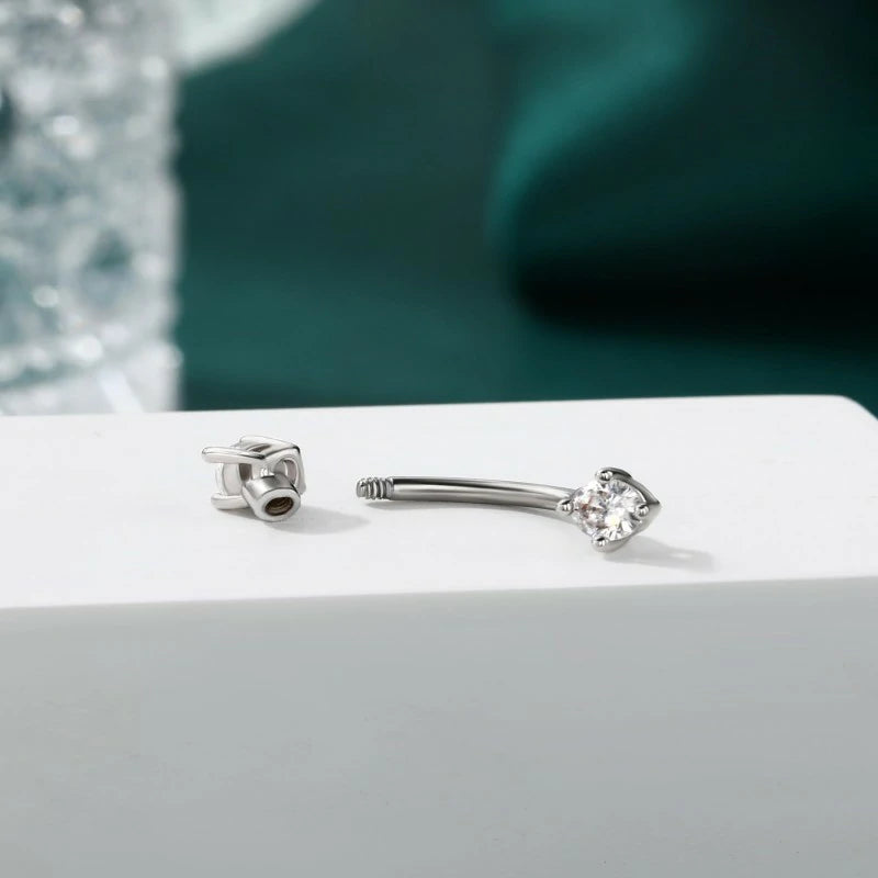 Cute Christmas Rook Piercing Jewelry 16g Rook Earring Xmas Eyebrow Ring