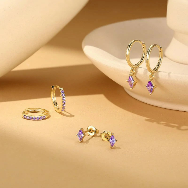 Dainty 14K Gold Plated Huggies Earring, Sterling Silver Hypoallergenic Cartilage Earrings