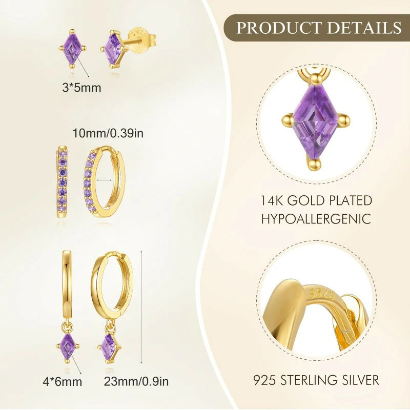 Dainty 14K Gold Plated Huggies Earring, Sterling Silver Hypoallergenic Cartilage Earrings