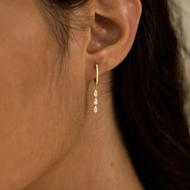 Dangle Earrings Prom Jewelry Dainty Earring 14K Gold Plated Drop Earrings