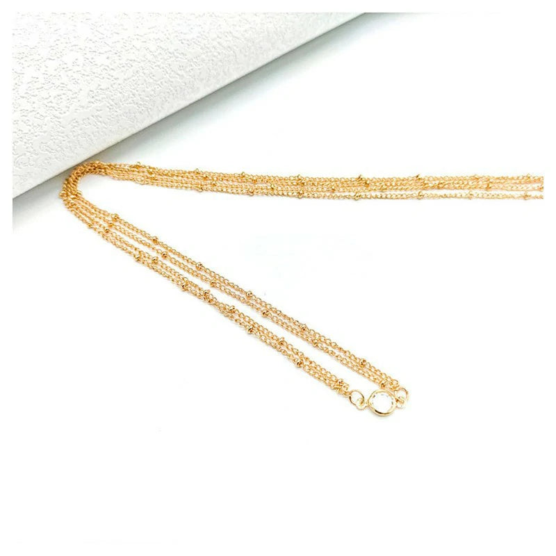 Double-layered Crystal Bead Waist Chain Jewelry for Women Trendy Bead Belly Body Chain