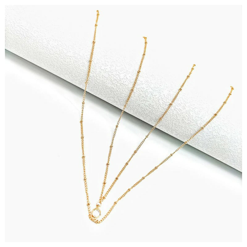 Double-layered Crystal Bead Waist Chain Jewelry for Women Trendy Bead Belly Body Chain