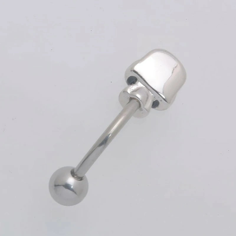 Eyebrow Rings 16G Stainless Steel Barbells Skull Shape