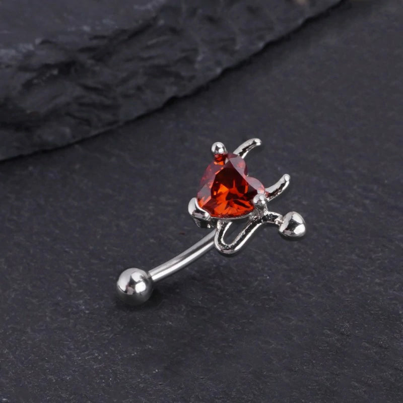 16G Stainless Steel Eyebrow Rings Black Skull Spider Butterfly Bat Eyebrow Curved Barbell Eyebrow Halloween Piercing
