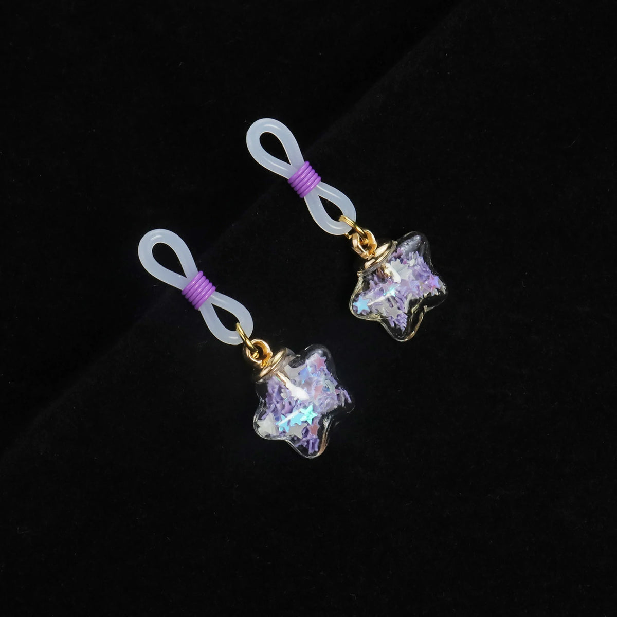 Fake Nipple Rings Adjustable Elastic Nooses Silicone Cute Pearl Silver non-Piercing