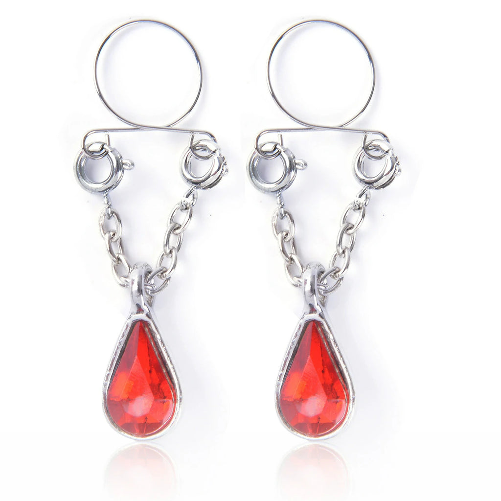 Fake Nipple Rings Non Piercing Nipple Jewelry Dangle Faux Nipple Rings
